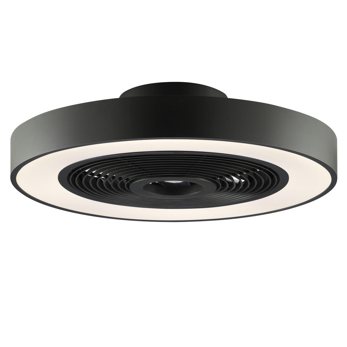LED DECKENLEUCHTE Catania Schwarz 48,6/48,6/13,7 cm - Schwarz, Kunststoff (48.6/48.6/13.7cm) - Brilliant