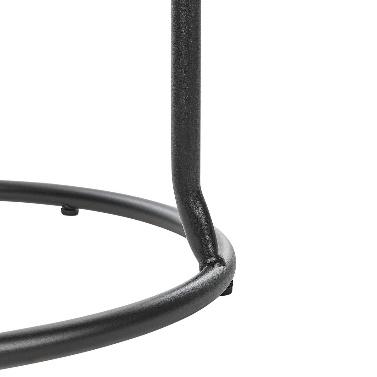 BARHOCKERN 2er-Set Hellgrau Milroy - Hellgrau/Schwarz, Kunststoff (43/74/43cm) - Beliani