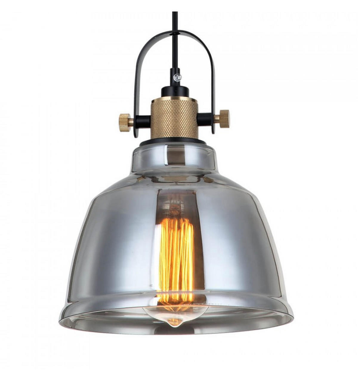 HÄNGELEUCHTE Kalinka, Rauchgrau, 150cm - Grau, Glas (150/20/150cm) - KOSILUM