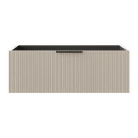 WASCHBECKENUNTERSCHRANK - 100 cm x 45.5 cm - holz - beige Paliro - Beige, Holz (100/35/45.5cm) - Vente-Unique