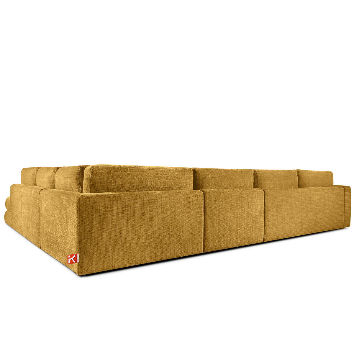ECKSOFA XL links VERUS - Gelb, Holz/Holzwerkstoff (377/328cm) - KONSIMO®