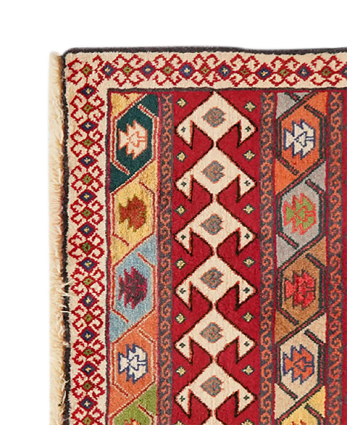 TEPPICH Gashgai Mehrfarbig 65/63 cm Schurwolle - Multicolor, Textil (63/65cm) - Looma