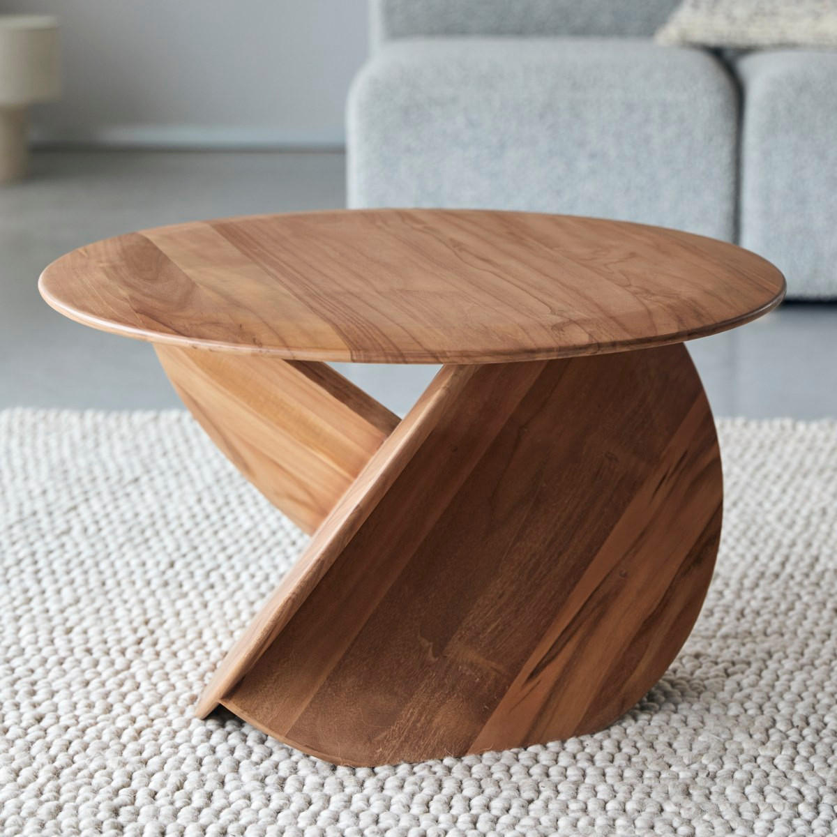 COUCHTISCH Gonzague Natur aus Teak - Naturfarben, Holz (70/70/42cm) - Tikamoon