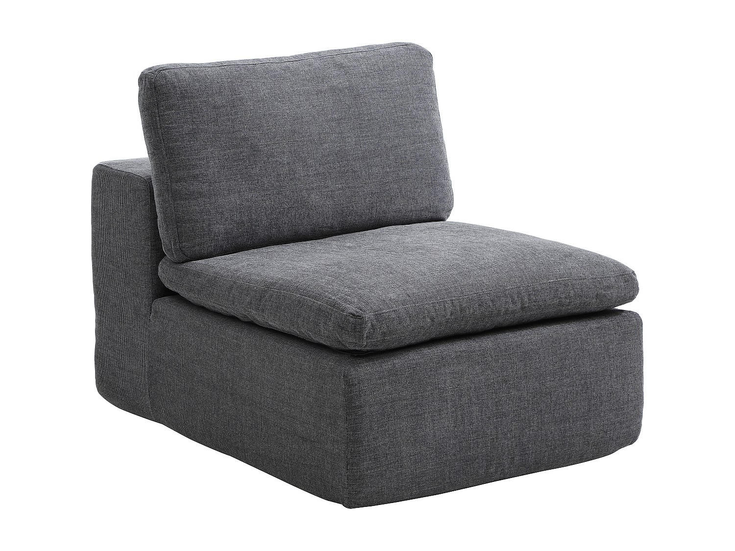 Vente-Unique Sessel Anthrazit 80x83x112 cm