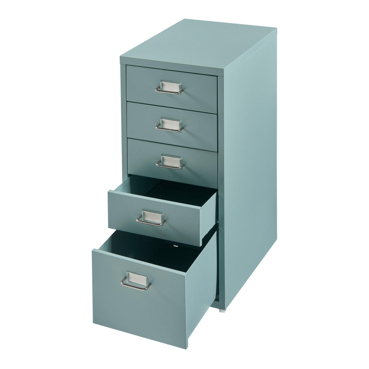 ROLLCONTAINER Kökar - Mintgrün, Metall (28/69/41cm) - [en.casa]