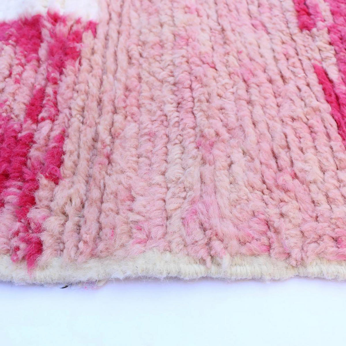 BERBERTEPPICH aus Marokko aus reiner Wolle 200x 300 cm - Pink, Naturmaterialien (200/300cm) - AFK Living