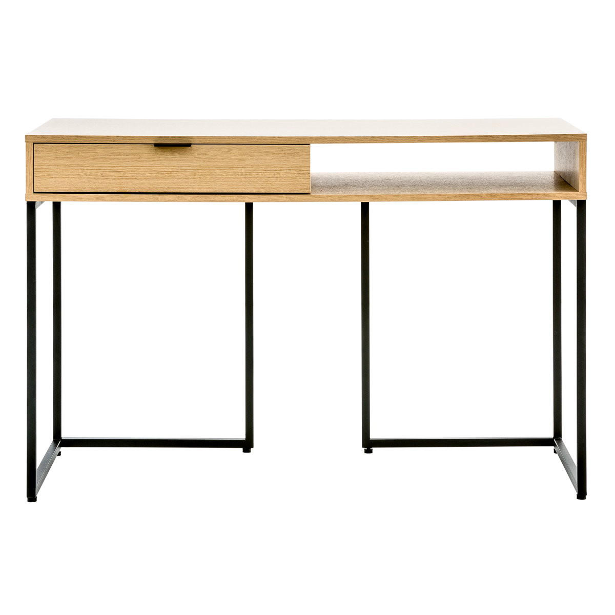 Kenay Home Schreibtisch Braun, Schwarz 50x78x120 cm