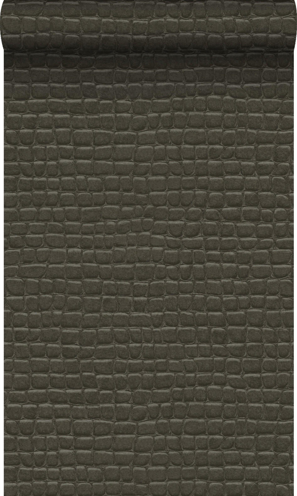 TAPETE Krokodil-Optik 53 cm x 10.05 m - Braun, Papier (53/1000cm) - Origin Wallcoverings
