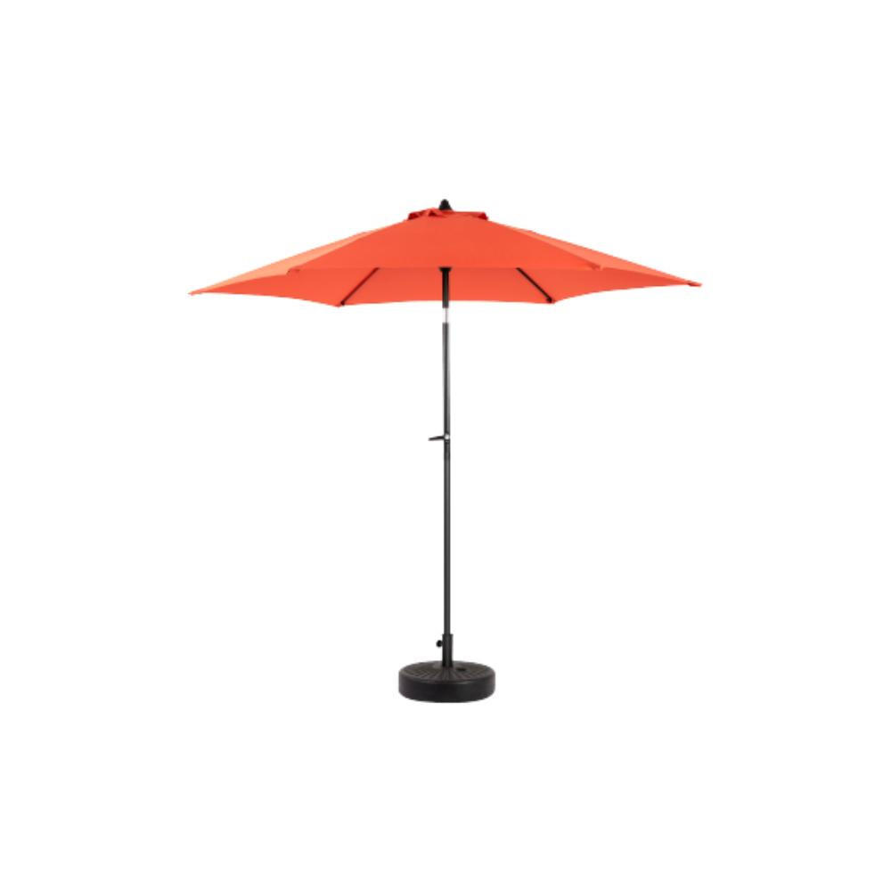 SONNENSCHIRM 264x264cm,Aluminium,Sonnenschutz,Orange - Orange, Metall (264/264cm) - LVHOM