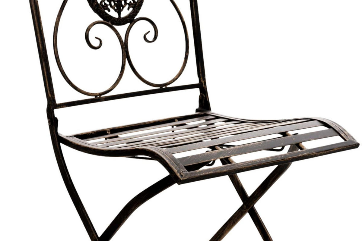 STÜHLE Sidan - 2er Set bronze - Braun, Metall (42/91.5/49cm) - TPFGarden