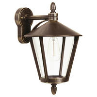 AUSSENLEUCHTE MIT BEWEGUNGSMELDER Braun - Messingfarben/Braun, Metall (13/41.5/13cm) - click-licht