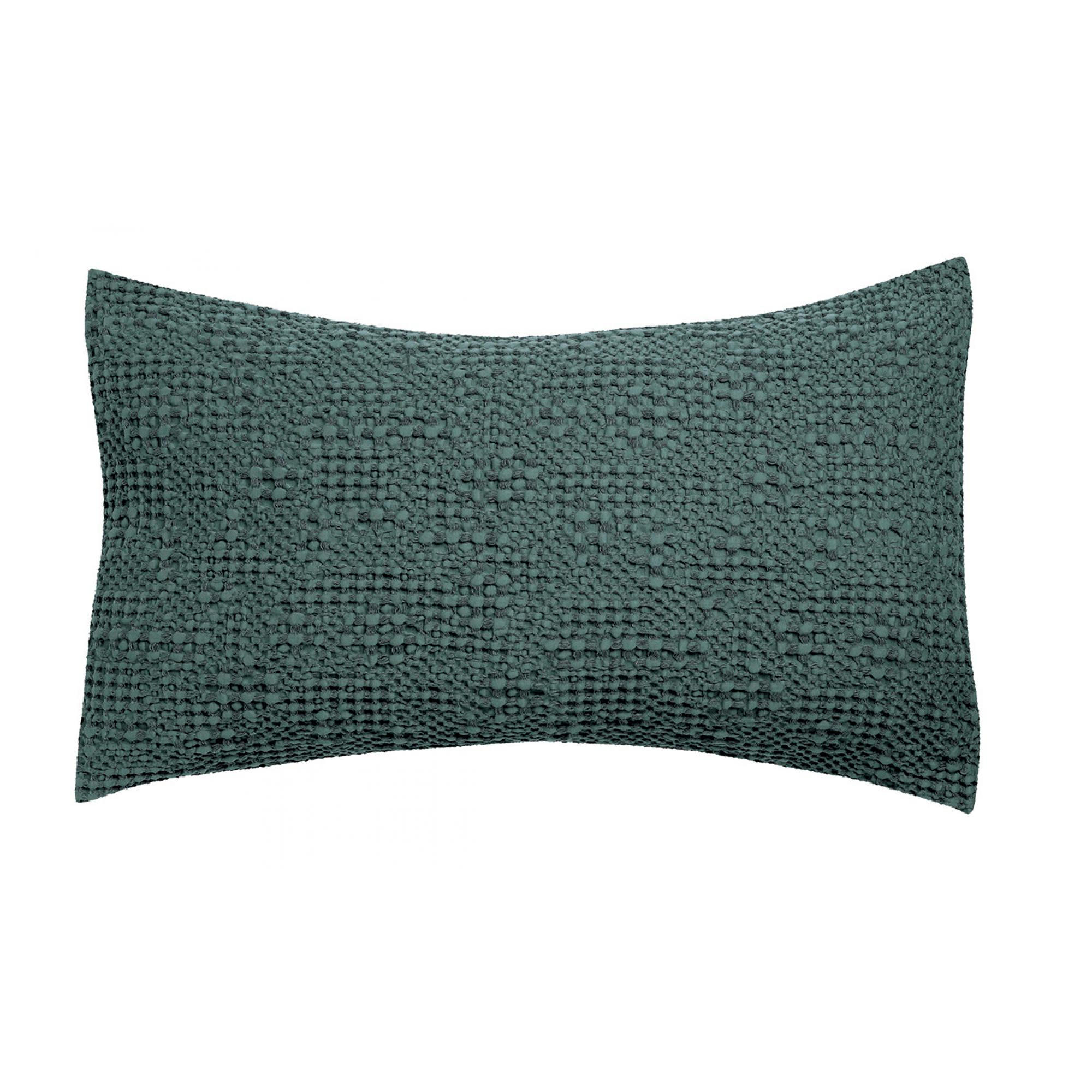 KISSEN Tana prusse 40 x 65 cm - Waldgrün, Textil (40/65cm) - Vivaraise