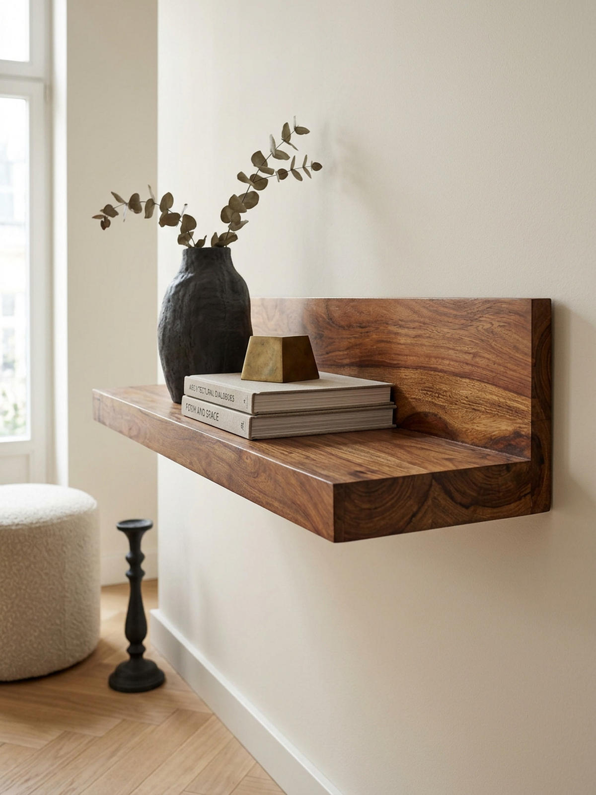 WANDREGAL NAKO Massivholz Flexibles Design Landhausstil, Braun 80x23x17 cm - Braun, Holz (80/17/23cm) - KADIMA DESIGN