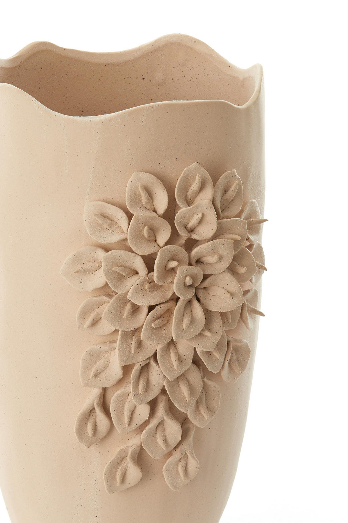 VASE Amiata Weiß 31,5/27/50 cm - Weiß, Keramik (50cm) - Light & Living