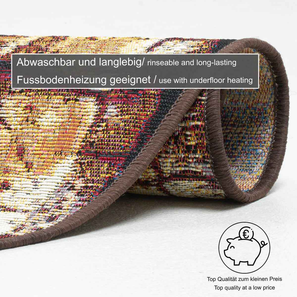 OUTDOORTEPPICH Aurora 60x60 cm - Braun, Textil (60/60cm) - Gino Falcone