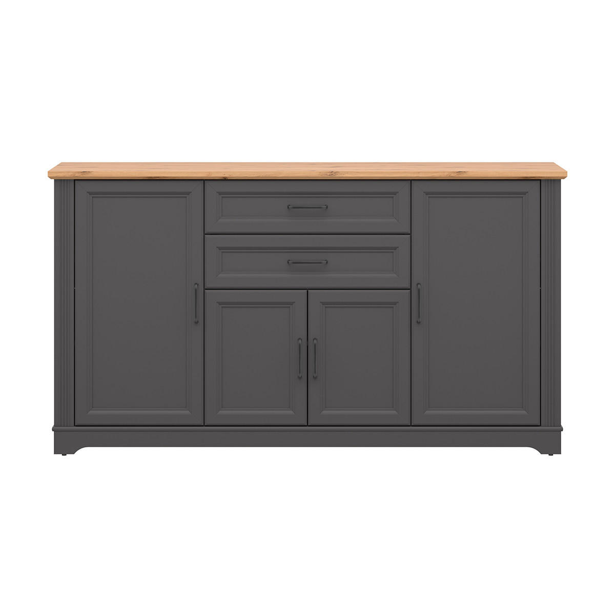 SIDEBOARD Charlie Grau - Grau, Holzwerkstoff (180/99/42cm) - Petits-meubles