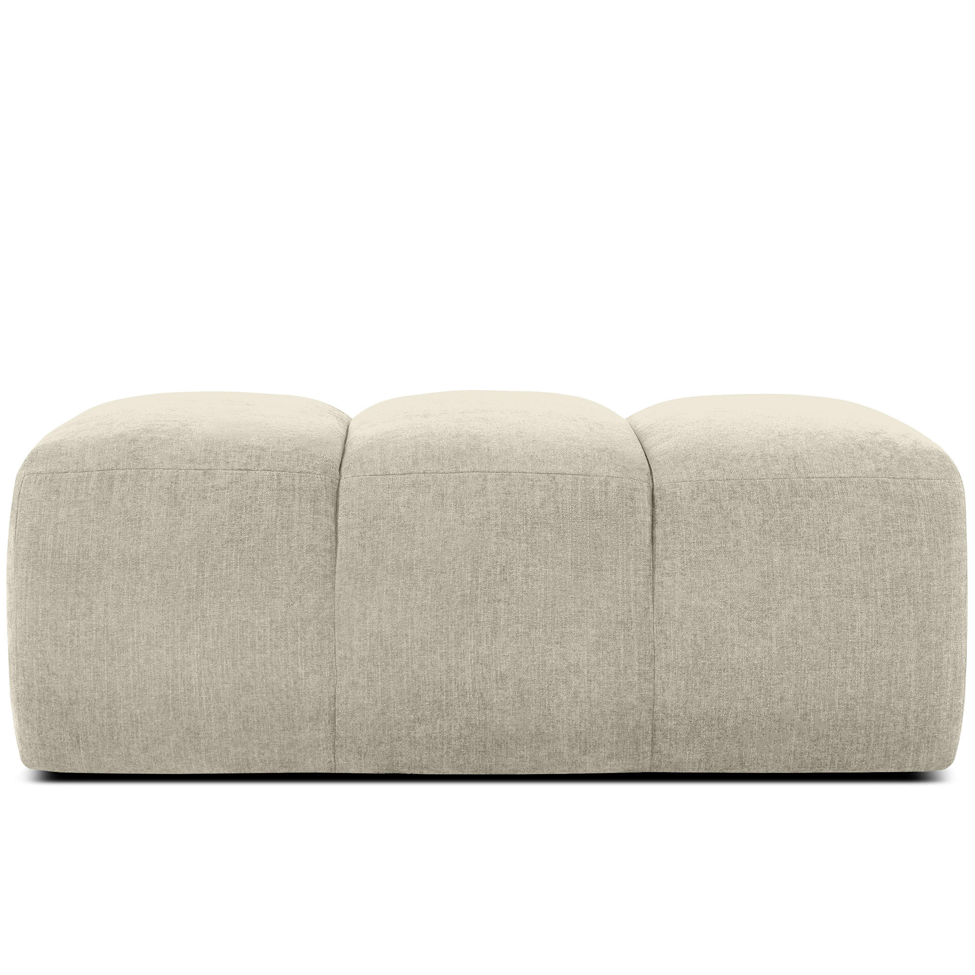 SITZHOCKER FLAVA, Ecru - Ecru, Holz/Holzwerkstoff (123/47/70cm) - KONSIMO®