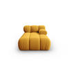 CHAISELONGUE rechts Bellis aus Samt gelb - Gelb, Textil (97/62/157cm) - Micadoni