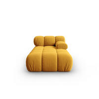 CHAISELONGUE rechts Bellis aus Samt gelb - Gelb, Textil (97/62/157cm) - Micadoni