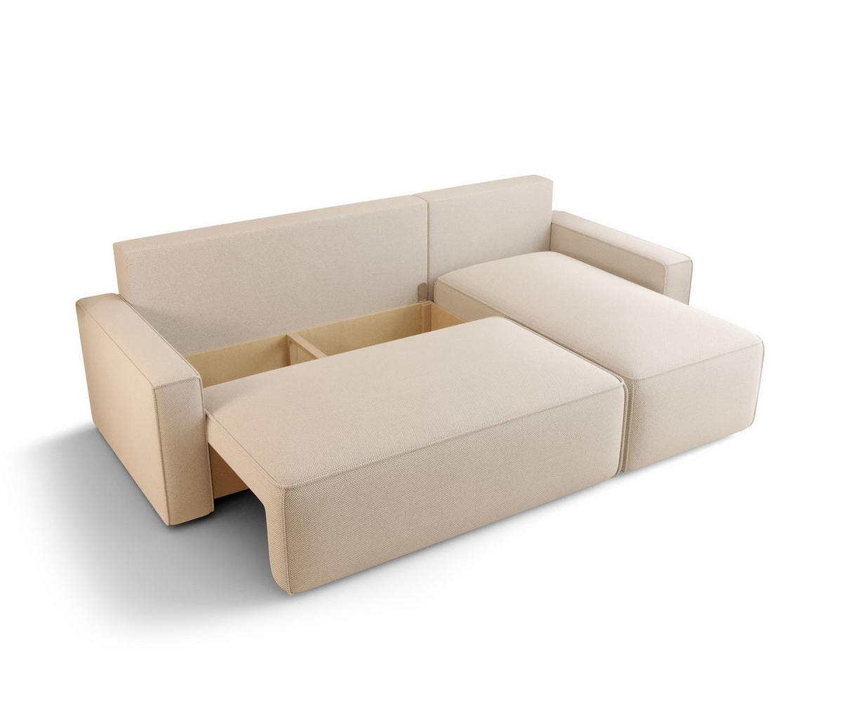 ECKSOFA mit Schlaffunktion SAVIO Poso 130 Rechts - Flieder, Textil (232/140cm) - Bedante