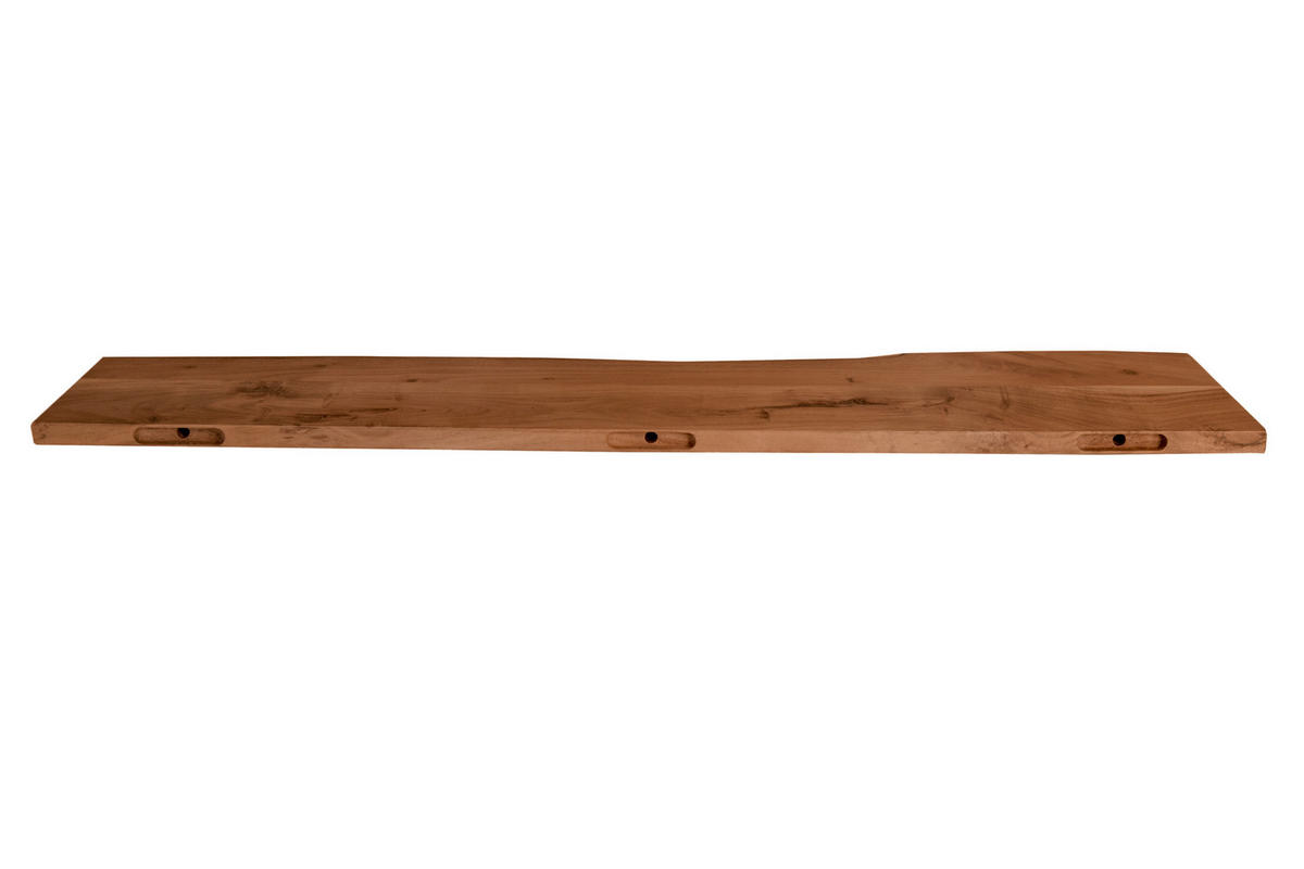 WANDREGAL AMANDA - Braun/Akaziefarben, Holz (110/3/20cm) - SAM