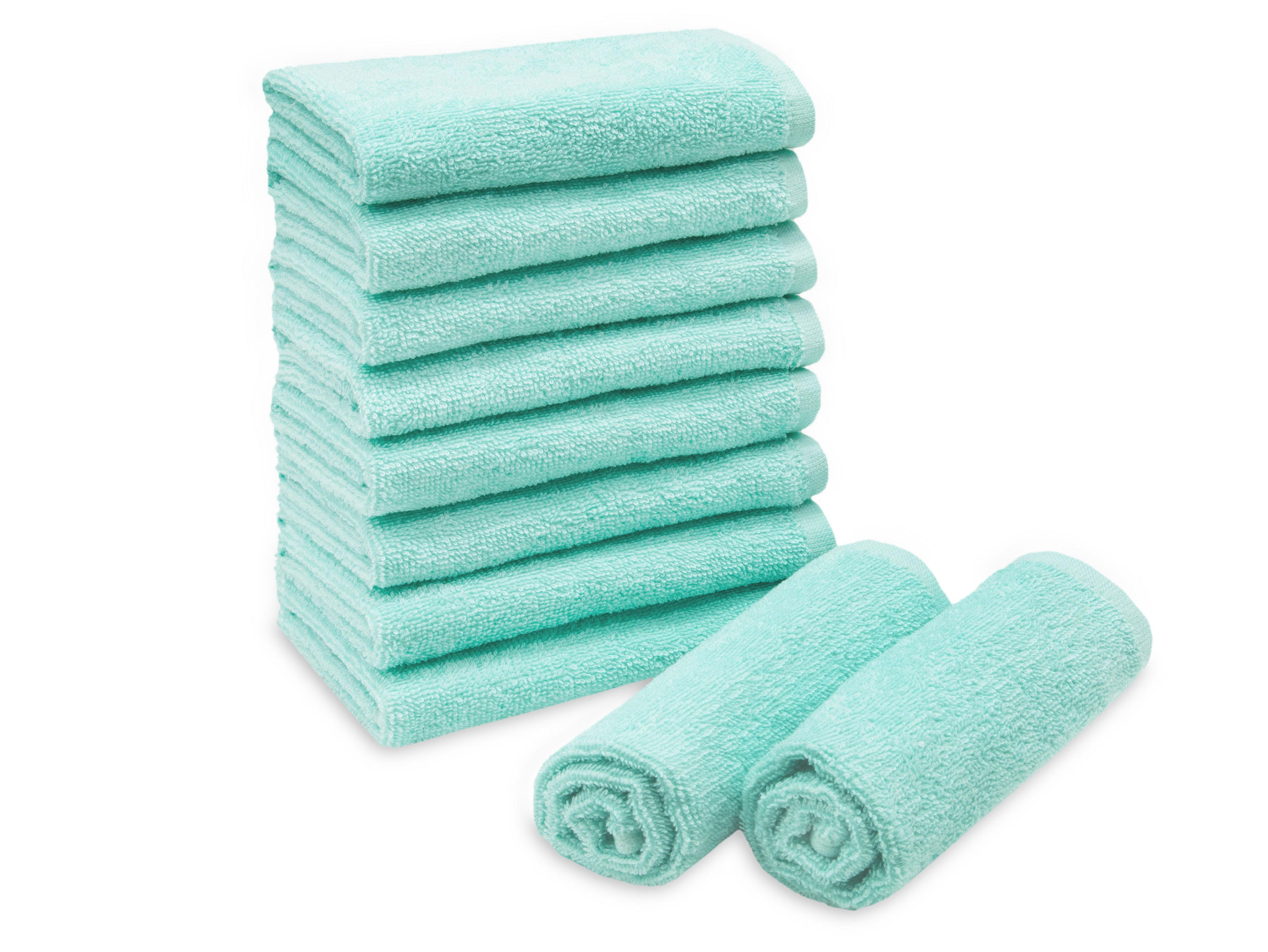 SEIFTÜCHER, 10er-Set, 30x30 cm, 100% Baumwolle, Grün - Grün, Textil (30/30cm) - Zollner