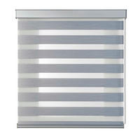 DOPPELROLLO Weiß 160x250 cm - Silberfarben, Kunststoff (160/250cm) - STORESDECO