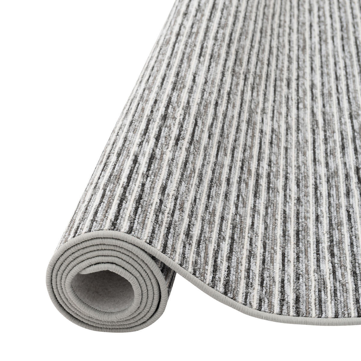 STREIFENBERBER TEPPICH MARTA - Grau, Textil (80/400cm) - Snapstyle