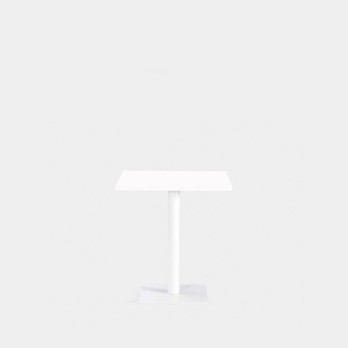 ESSTISCH Thule Weiß 70 cm x 76 cm - Weiß, Metall (70/70/76cm) - Klast Home