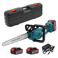 KETTENSÄGE 12 Zoll Bürstenlos 1500W 2-Akkus Set Blau - Blau, Metall (15/7/62cm) - Coonoor