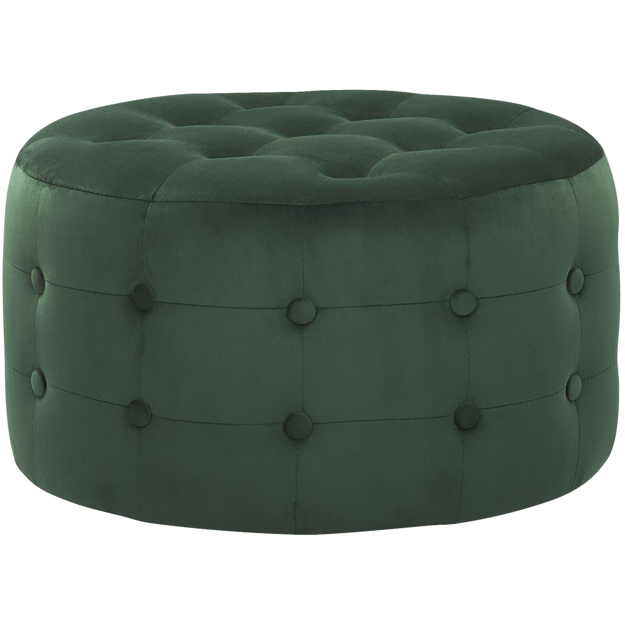 POUF Tampa 55/55/30 cm - Grün, Textil (55/30/55cm) - Beliani