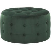 POUF Tampa 55/55/30 cm - Grün, Textil (55/30/55cm) - Beliani