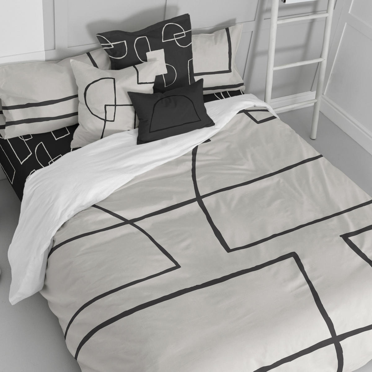 KISSENBEZUG serenity 60x60 cm mehrfarbig - Multicolor, Textil (60/60cm) - Happy Friday