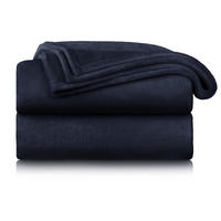 KUSCHELDECKE Anton 150/200 cm, Dunkelblau - Dunkelblau, Textil (150/200cm) - Blumtal