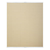 PLISSEE KLEMMFIX, OHNE BOHREN, VERSPANNT - Creme, Kunststoff (75/130cm) - Lichtblick Original