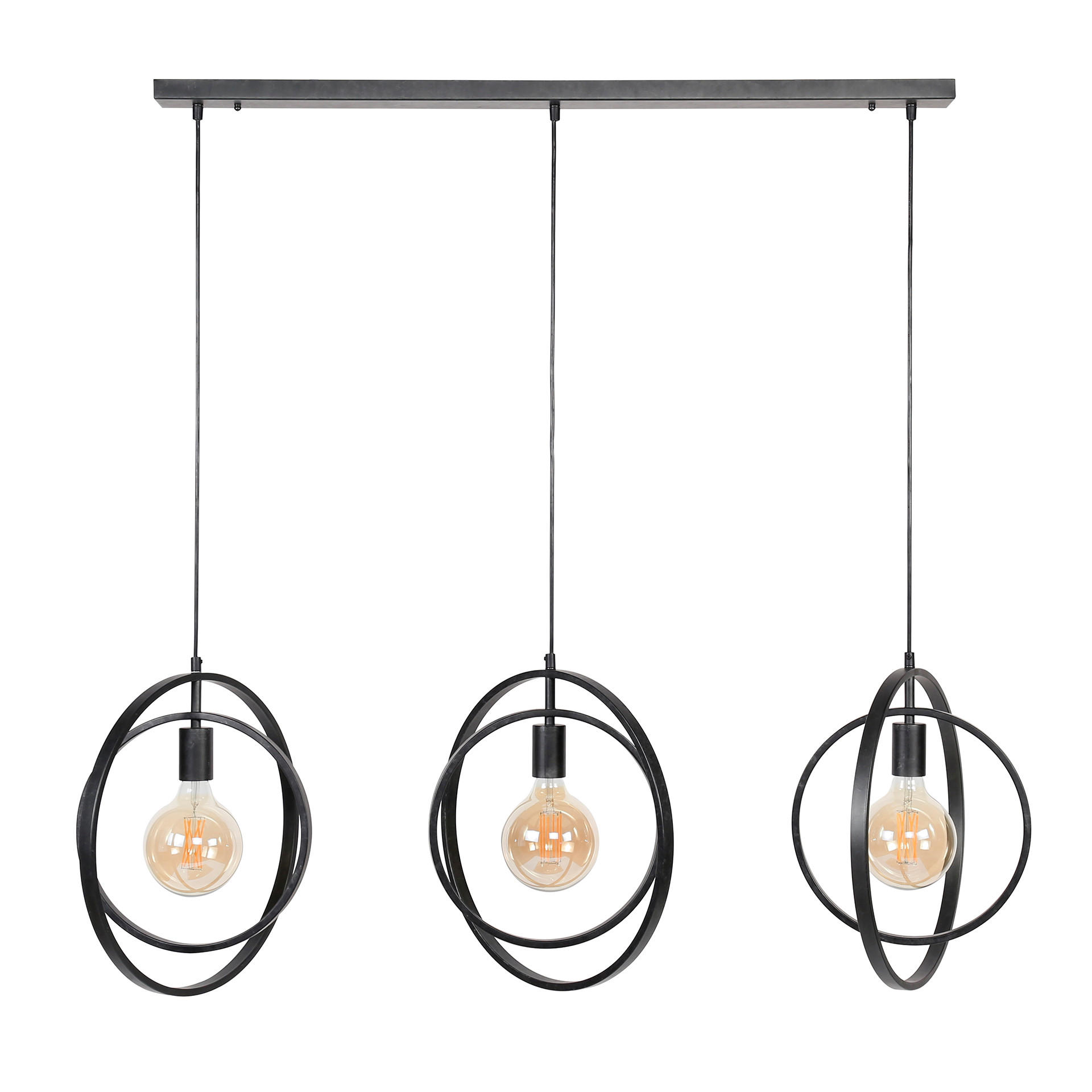 HÄNGELEUCHTE Turn Around Grau 130/30/ 150 cm - Grau, Metall (130/30/150cm) - Hoyz Collection