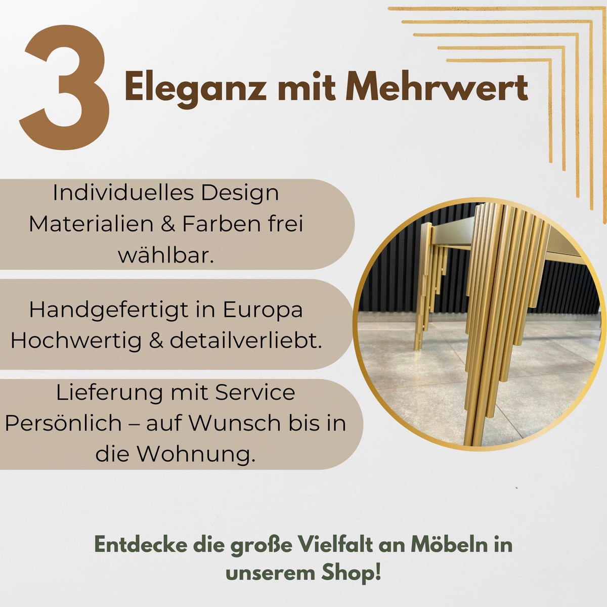 DESIGNER-COUCHTISCH – Rechteckiger mit goldfarbenem Edelstahlgestell und gehärteter Glasplatte - Goldfarben, Metall (120/60/40cm) - Fortisline