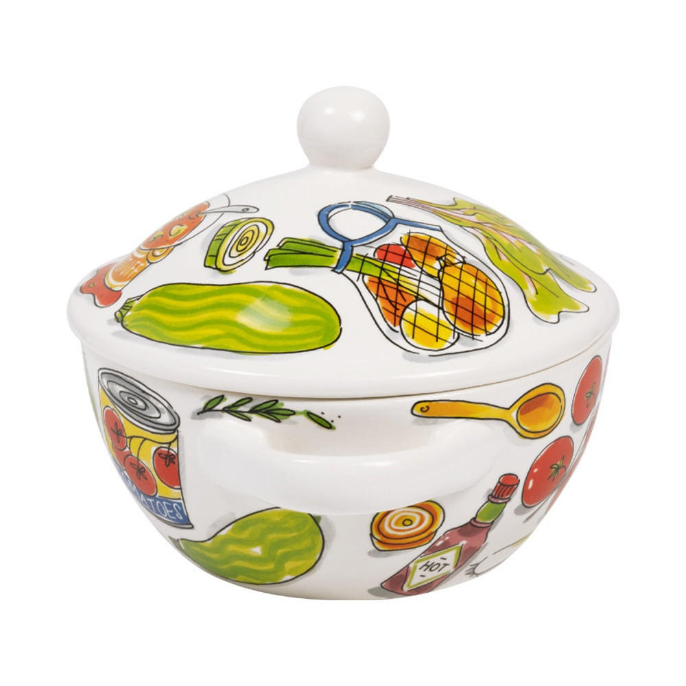 SCHALE Hot Soup in Bunt - 23cm - Multicolor, Keramik (21.5/18/21.5cm) - Blond Amsterdam