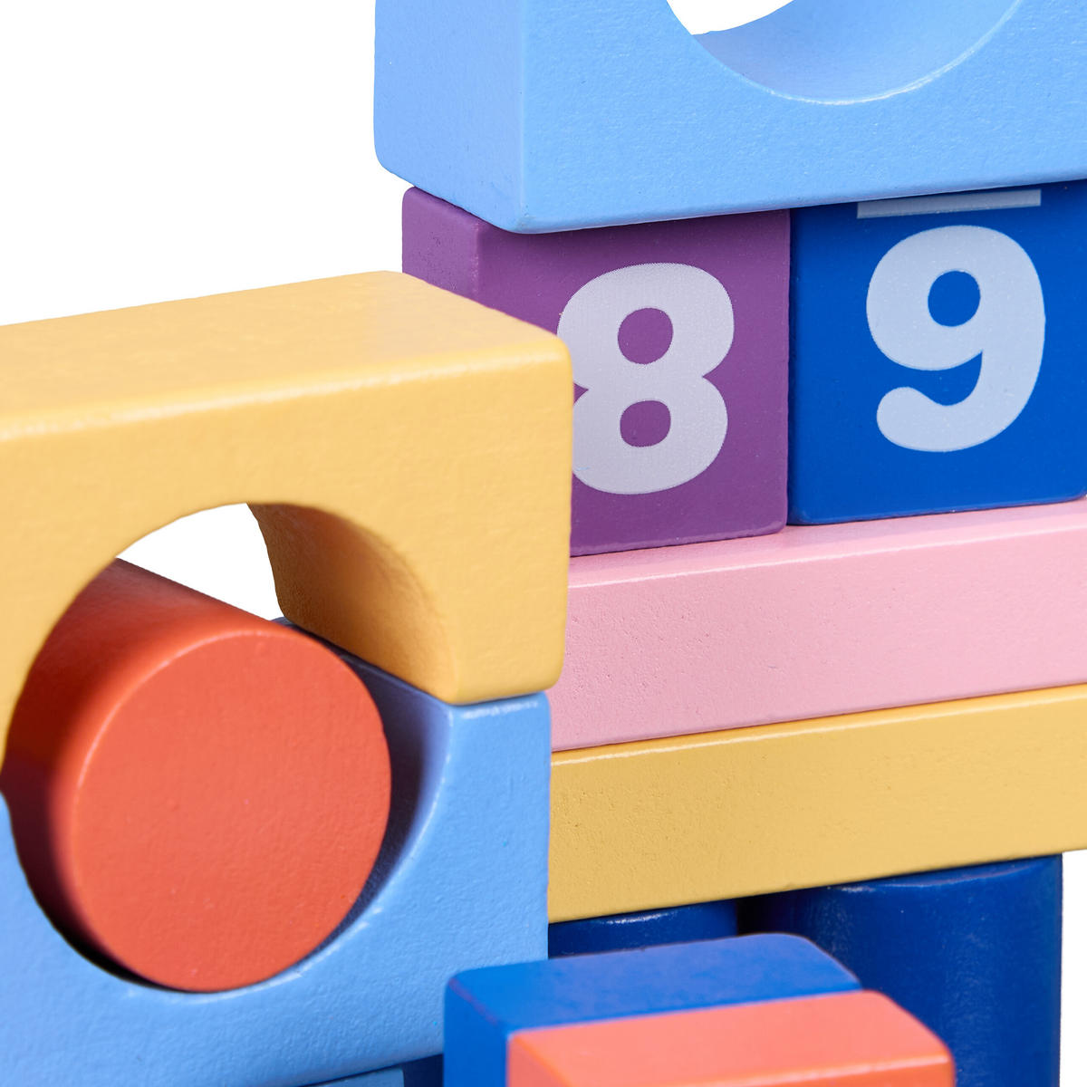 BAUSTEINE-SET - Multicolor, Holzwerkstoff (30/0.5cm) - Relaxdays