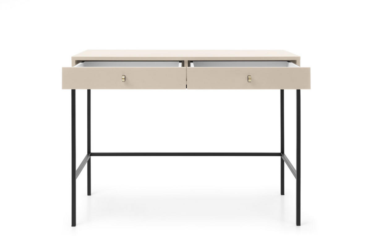 KONSOLETISCH - Konsole Melody Beige + Schwarz - Beige/Schwarz, Holzwerkstoff (50/104/78cm) - Möblo