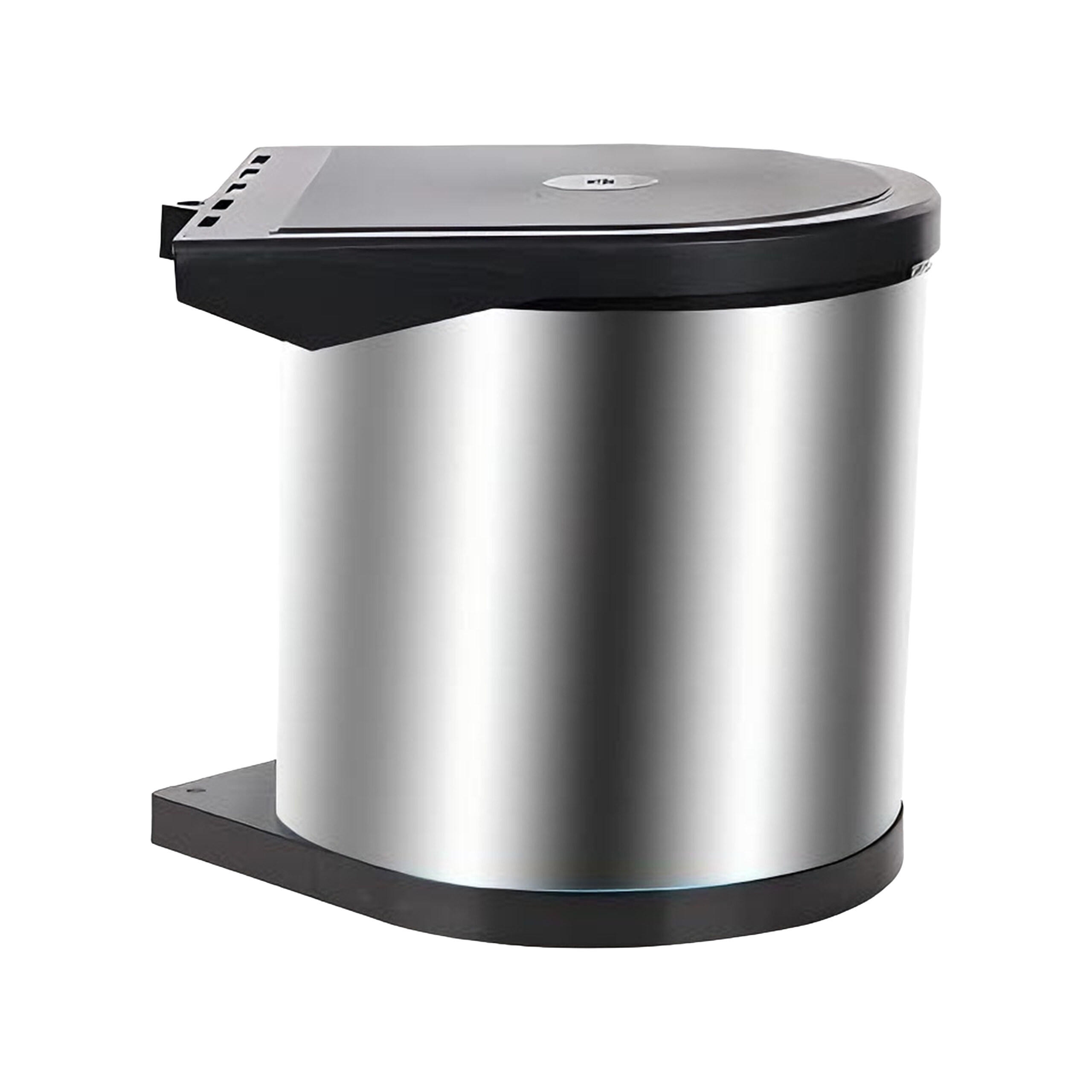 EINBAUMÜLLEIMER - Silberfarben, Kunststoff/Metall (27/27.5/28cm) - Relaxdays