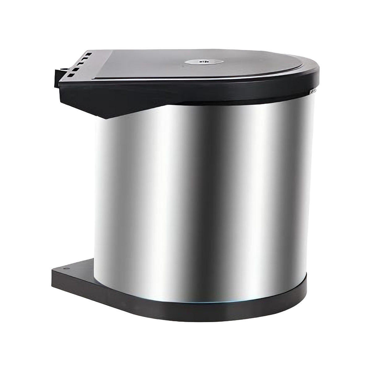 EINBAUMÜLLEIMER - Silberfarben, Kunststoff/Metall (27/27.5/28cm) - Relaxdays