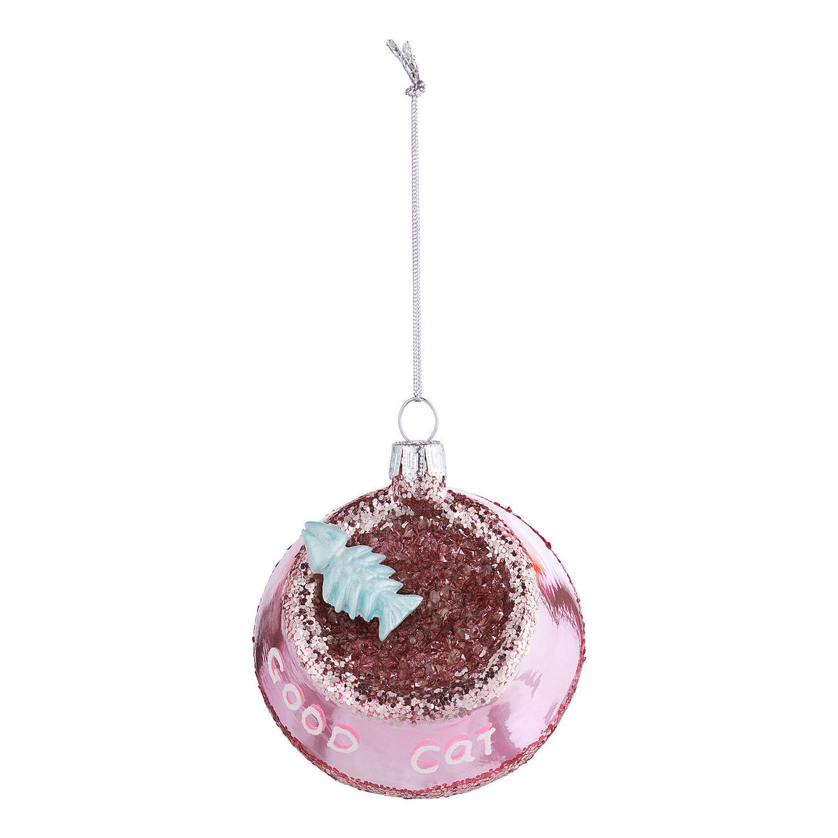 BAUMANHÄNGER Hang On Good Cat - Pink, Glas (6/10/9cm) - Butlers