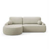 ECKSOFA CLEO mit Schlaffunktion Version Linke, QUELLE 03 - Ecru, Kunststoff (264/172cm) - Lookway