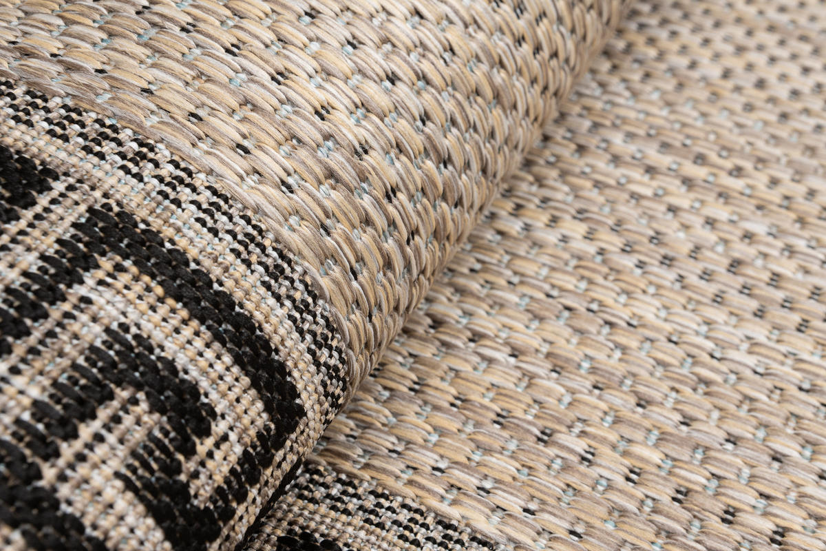 LÄUFER MELISSA Braun Modern Geometrisch 70/100 cm - Braun, Textil (70/100cm) - Tapiso