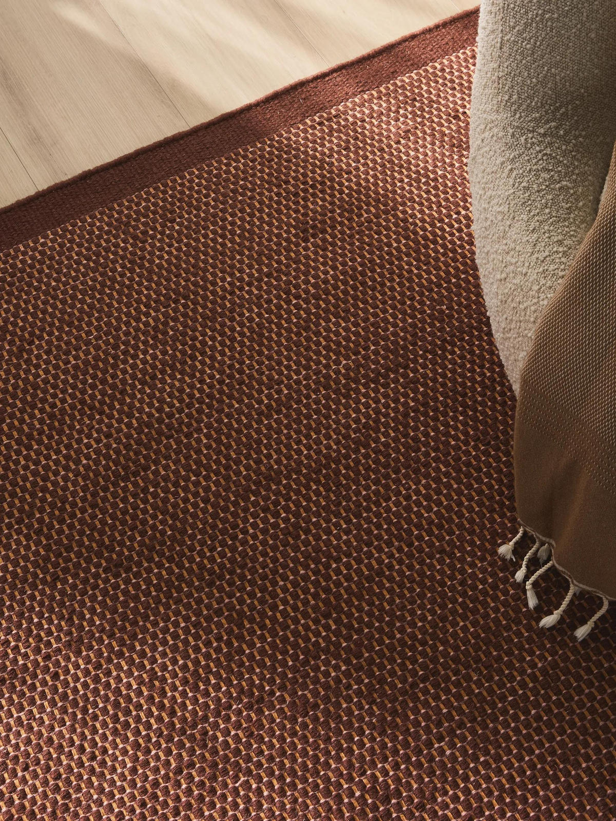 WOLLTEPPICH Rocco Braun 170x240 cm - Braun, Textil (170/240cm) - benuta Pure