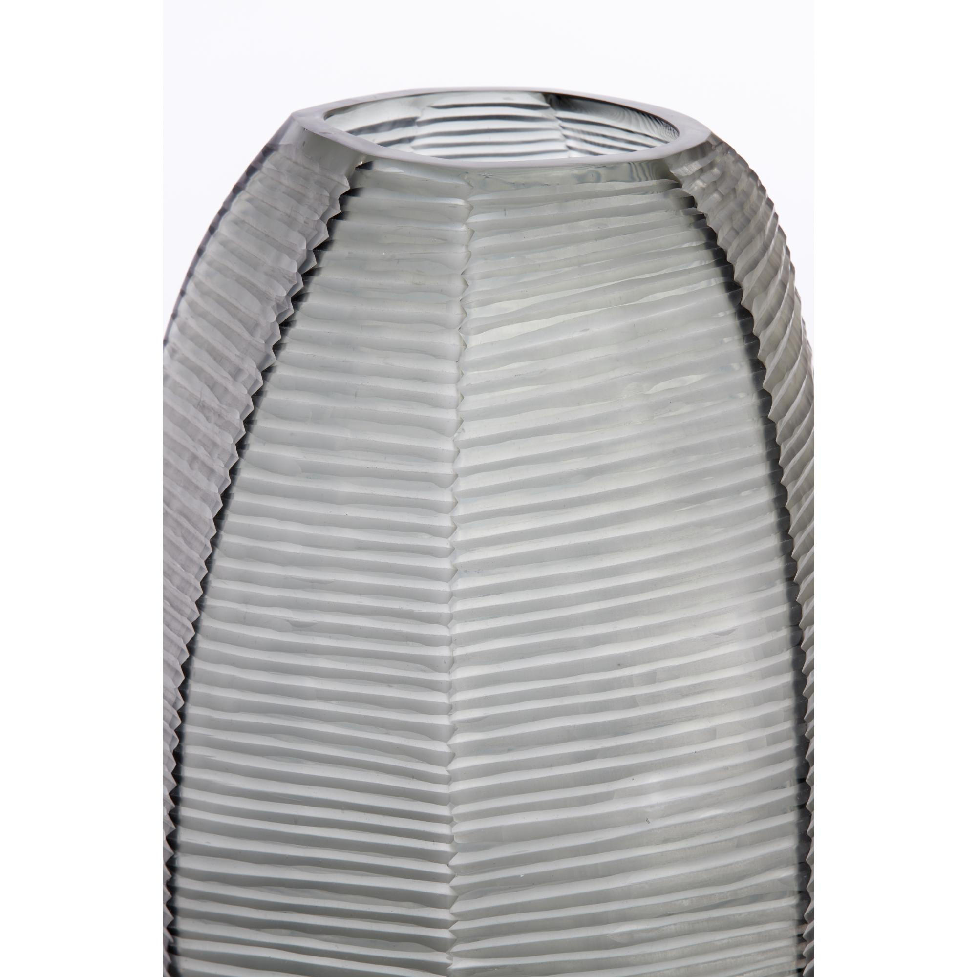 VASE Maeva Grau 29/29/47 cm - Grau, Glas (47cm) - Light & Living