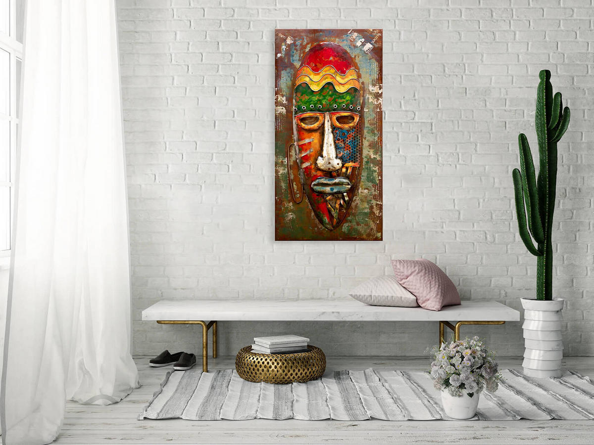 METALLBILD Bunt 120/60 cm - Multicolor, Metall (6/60cm) - KUNSTLOFT
