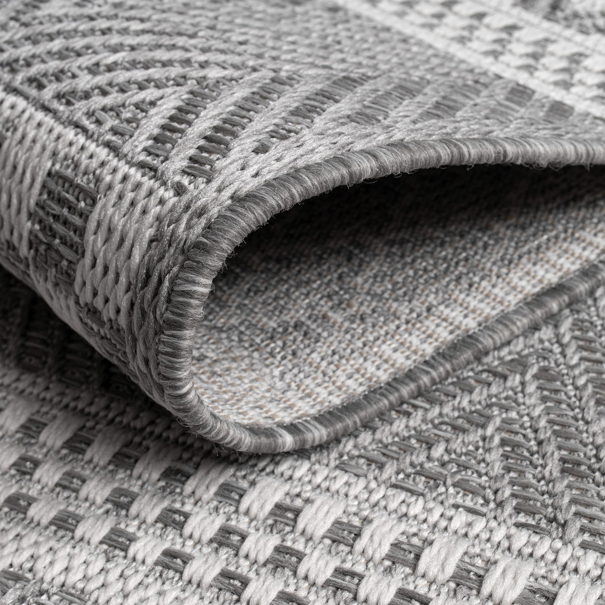OUTDOORTEPPICH 80/150 cm Vermont 183 - Hellgrau, Textil (80/150cm) - Paco Home