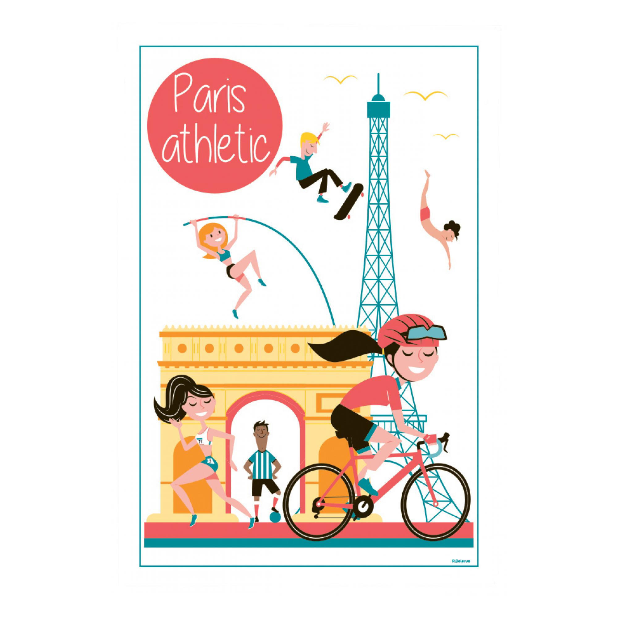 GESCHIRRTUCH Paris Athletic weiß 48 x 72 cm - Weiß, Textil (48/72cm) - Winkler